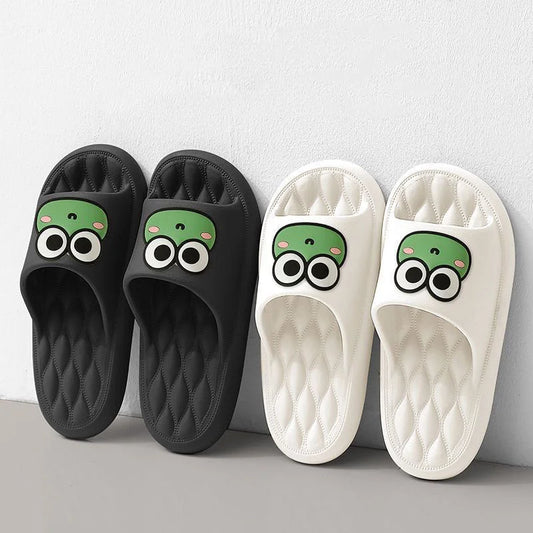 Cartoon Frog Non-Slip Slippers