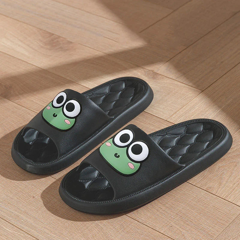 Cartoon Frog Non-Slip Slippers